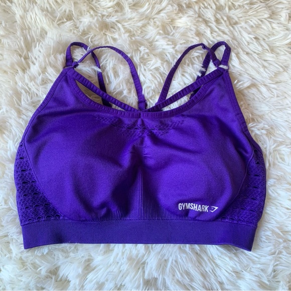 Gymshark Sports Bra Purple - Picture 1 of 5